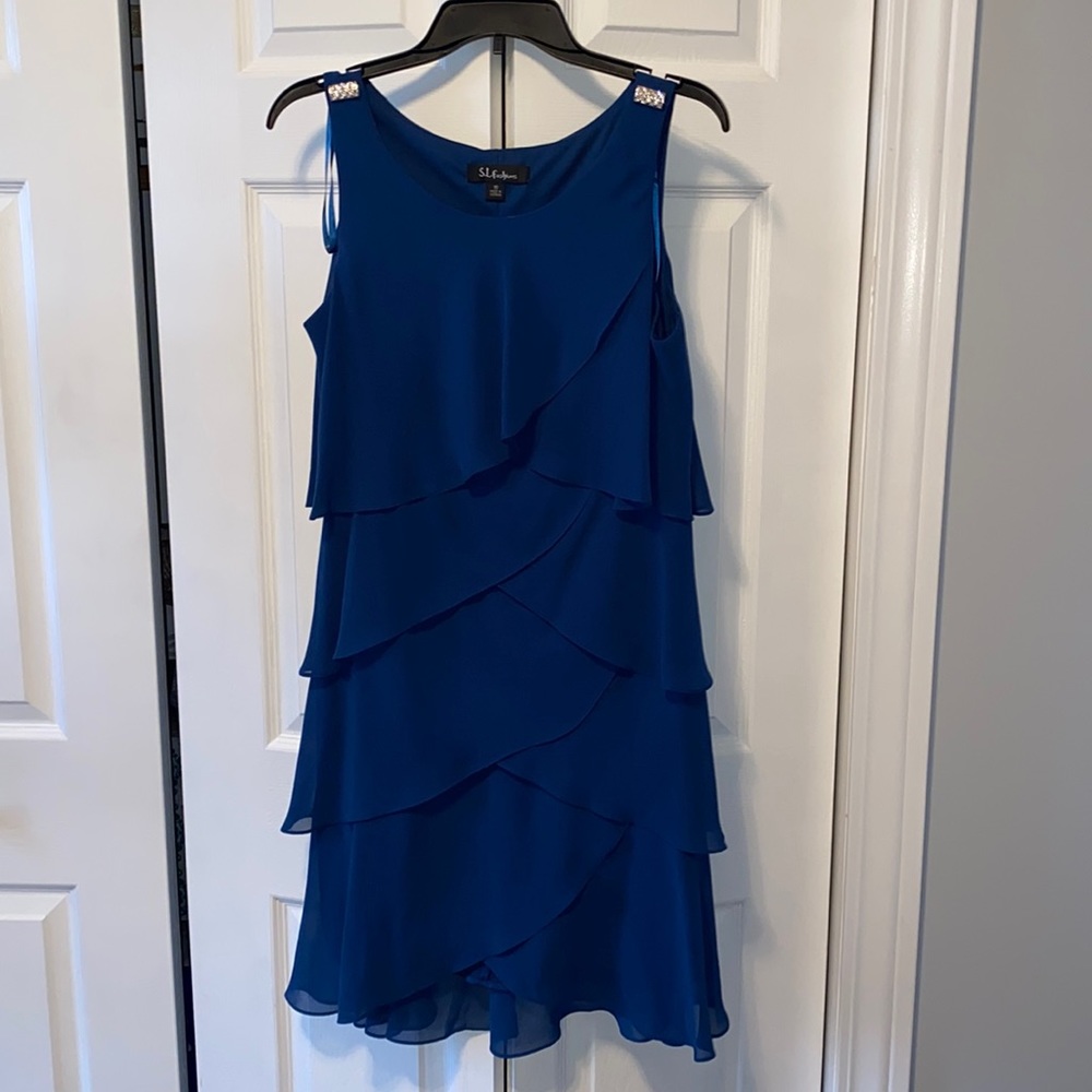 Blue shirt formal dress